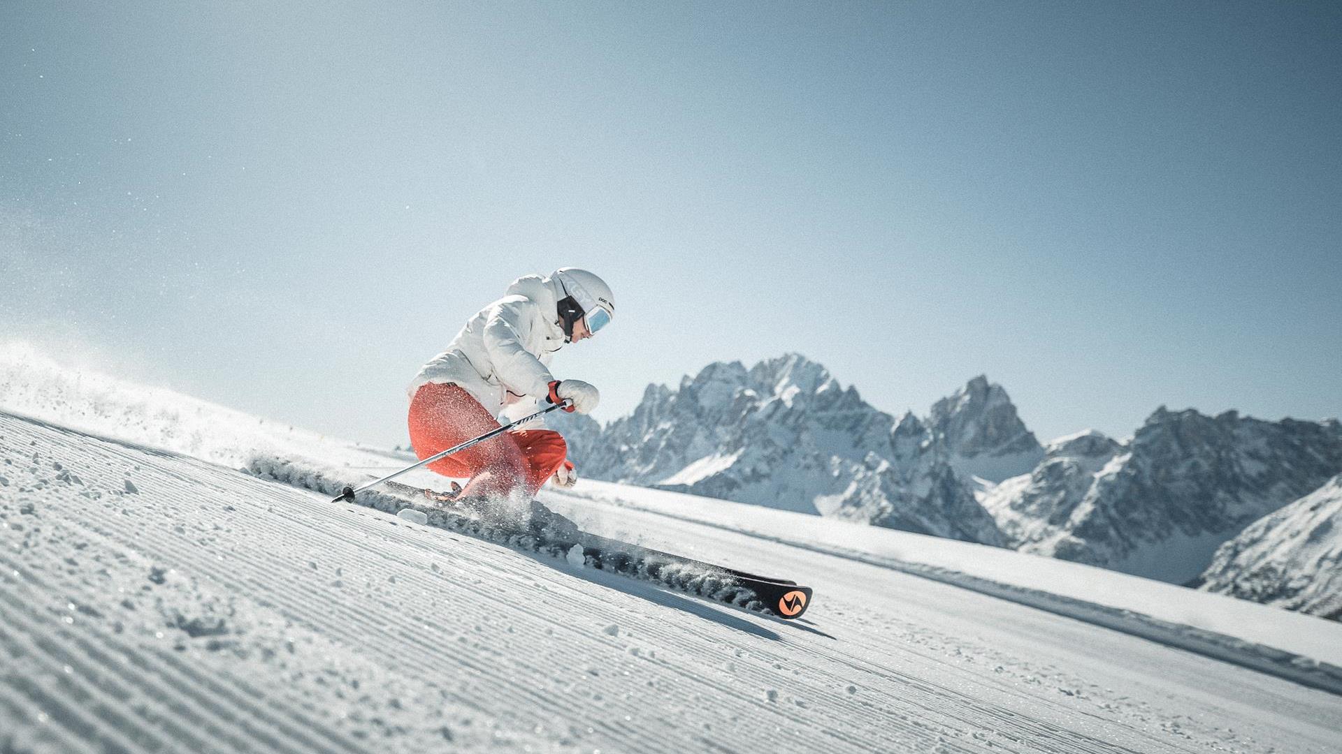 Skifahren 3 Zinnen Dolomites