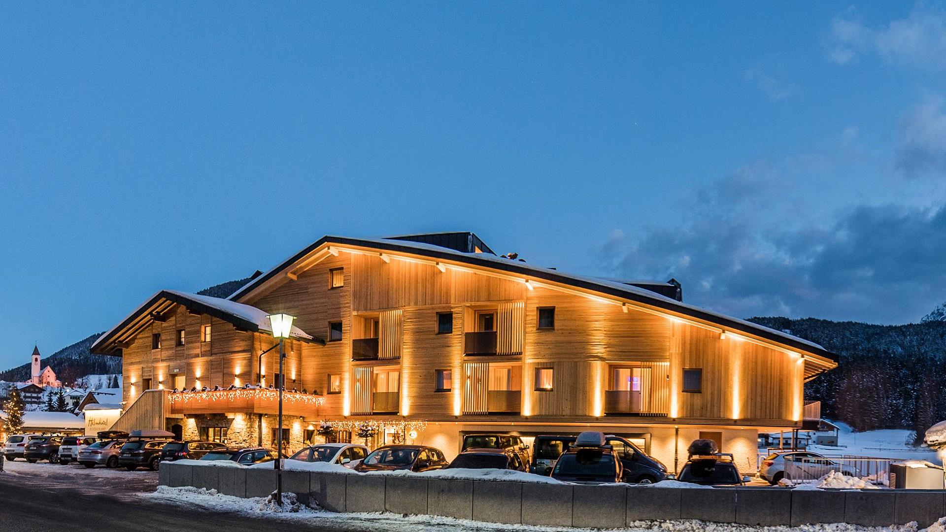 Helmhotel in inverno