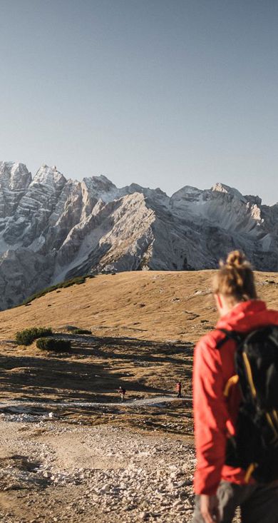 Due donne e un uomo nelle Dolomiti