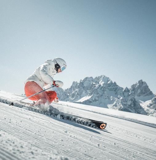 Skifahren 3 Zinnen Dolomites