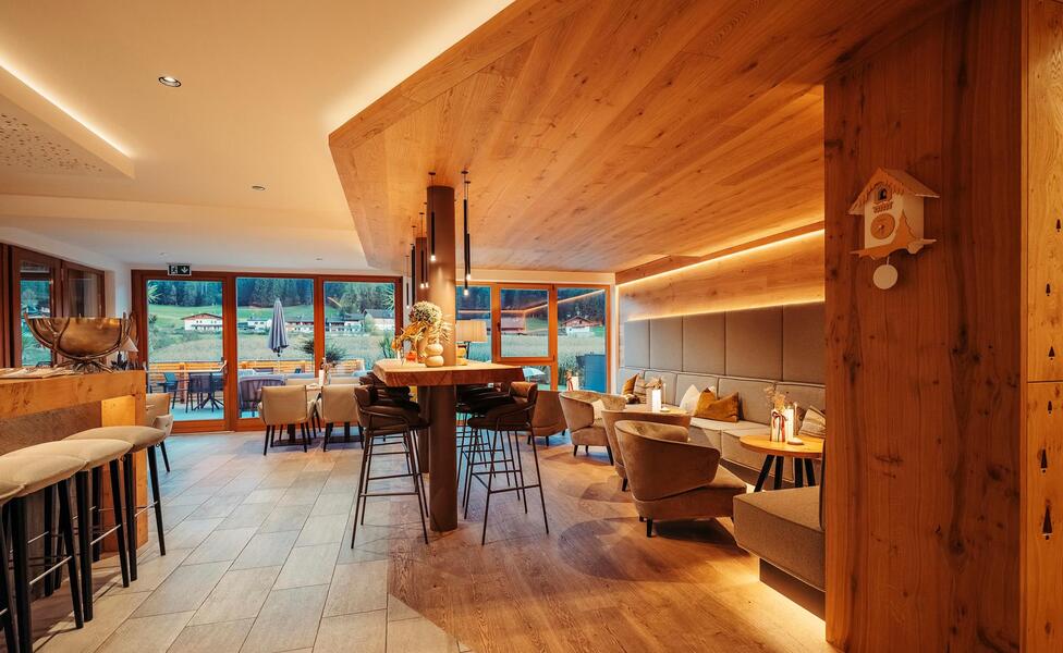 Bar area of the Helmhotel